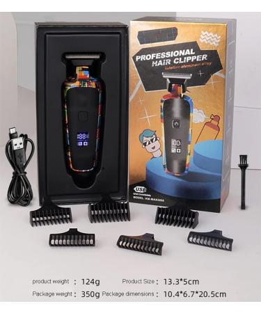 Multifunctional Electric Hair Clippers - USB Rechargeable Household Hair Trimmer with Graffiti Design - Buy Online on GoSupps.com