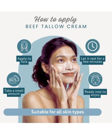 100% Grass Fed Beef Tallow Moisturizer - Organic Non-Toxic & Vegan - 2 oz Face & Body Cream | Natural & Chemical-Free - Buy Online on GoSupps.com