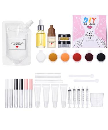 Full DIY Lip Gloss Making Kit Make Your Own Moisturizing Lip Glaze Beginner Kit