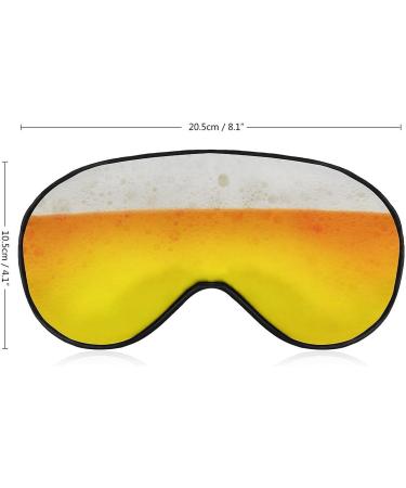 Beer Bubbles Funny Sleep Mask - Adjustable Strap, Blocks Light for Night Travel - Men Women - Buy Online on GoSupps.com