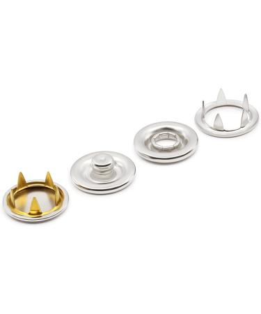 Dritz 981-65 Heavy Duty Snap Fasteners Nickel Size 24 (5/8-Inch) 6-Count - Snap Fasteners Nickel - Buy Online on GoSupps.com