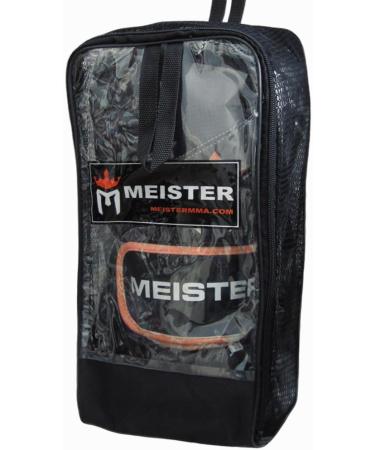 Meister Pro Boxing Gloves with Wrist Support - 16 oz (Pair) Black/Orange - Buy Online on GoSupps.com