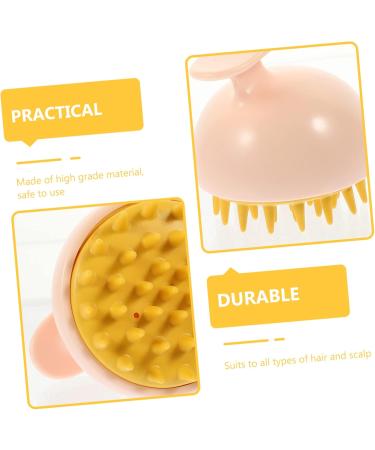 Orfofe Shampoo Massage Brush Set - Daily Scalp Peeling & Compact Accessories | Weather-Resistant Scalp Scrape Device | Travel-Friendly 9.6x8.4x8.1cm - Buy Online on GoSupps.com