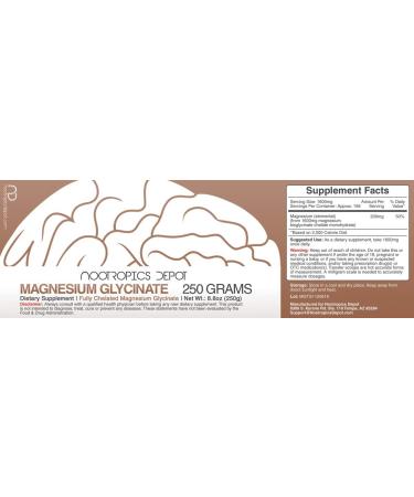 Magnesium Glycinate Powder 250g | Mineral Supplement | Supports Heart, Muscle, Nerve, and Bone Health - Buy Online on GoSupps.com