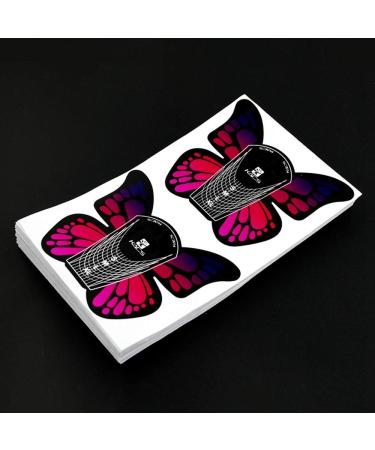 KADS 100pcs Big Butterfly Gel Nail Extension Forms - Self Adhesive for Acrylic Nails - Buy Online on GoSupps.com