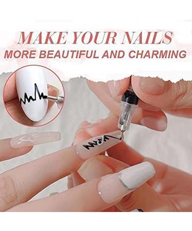 1/4pcs Nail Art Painting Pen Set - Quick Dry Acrylic Graffiti Pens for DIY Nail Beauty - 1mm Tip for Acrylic Natural & Gel Nails (4 Colors) - Buy Online on GoSupps.com