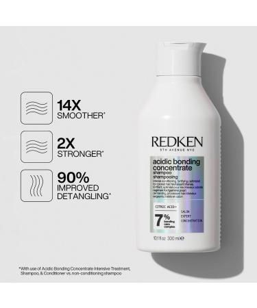 Redken Bonding Set for Damaged Hair | Acidic Bonding Concentrate | Repair & Strengthen Hair Bonds | 10.1 Fl Oz - Buy Online on GoSupps.com