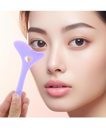 FOMIYES Mascara Shield Applicator Silicone Eyelash Shield Eyeliner Stencils Eye Makeup Applicator Lash Tools Purple - Buy Online on GoSupps.com