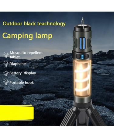Firstrays 1 Piece Mosquito Waterproof Camping Lantern and Bug Zapper As Shown Nylon+Silica Gel+PC with Flashlight & USB Rechargeable for Camping - Buy Online on GoSupps.com