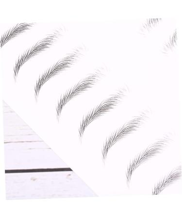 FOMIYES 2 Sheets Waterproof Stickers Black Stickers Makeup Eyebrow Sticker Eyebrow Stickers Modify 3d Tool - Buy Online on GoSupps.com