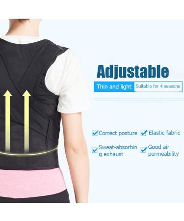 Back Posture Corrector Children Adult Kyphosis Orthotics Shoulder Bandage Humpback Posture Belt Helps To Fix Back Improve Posture And Correct Hunchback Black arge - Buy Online on GoSupps.com