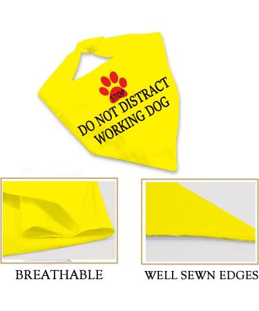 Stop Dot Not Pet Dog Bandana - No Touch No Talk No Distract - International Shipping - Buy Online on GoSupps.com