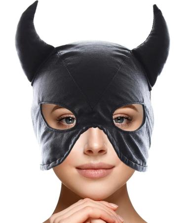 Zestvria Breathable Bull Face Masque | Bull Head Masques With Eyes Hollow Out Halloween Cosplay Hood Adjustable Full Face Head Masque For Cosplay - Buy Online on GoSupps.com
