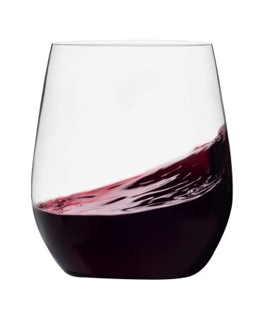 48 Pack Plastic Stemless Wine Glasses Disposable 12 Oz Clear Plastic Wine Cups Shatterproof Recyclable and BPA-Free