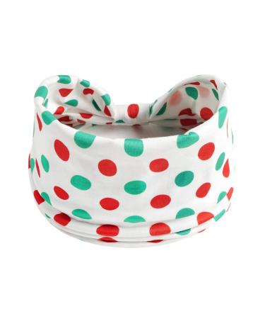 Ainuno Womens Christmas Headbands - Red Green Polka Dots Party Xmas Head Bands - Pack of 3 Winter Fashion Yoga Headwear - Buy Online on GoSupps.com