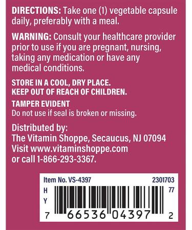 The Vitamin Shoppe Black Cohosh Root Supports WomenaTMs Health (90 Vegetable Capsules) - Buy Online on GoSupps.com