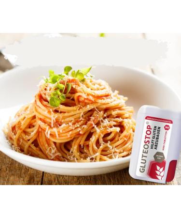 GluteoStop - hilft Gluten abzubauen - 180 Mini-Tabletten - Glutensensitivit t - glutenarme Ern hrung Enzym (180 mini tablets) - Buy Online on GoSupps.com