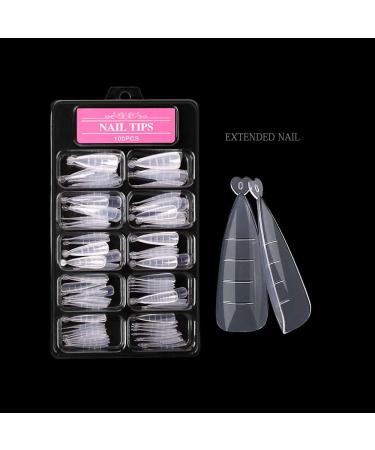 Desdemona Stiletto Dual Forms Set - 100 Pcs Poly Extension Gel Nail Molds - Buy Online on GoSupps.com