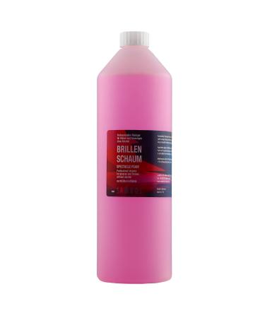 Sambol glasses cleaner 1 liter refill bottle for glasses foam without alcohol for gentle and professional cleaning of glasses displays monitors and thousand 1 l (1 Pack)