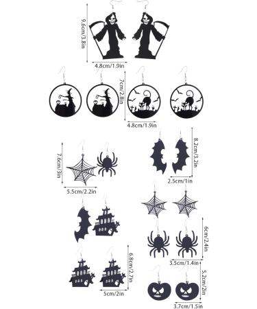 Feylie Halloween Earrings for Women & Girls | Creepy Pumpkin Cat & Gothic Drop Jewelry | Perfect Accessories for Halloween Parties - Buy Online on GoSupps.com