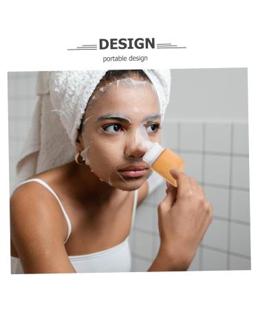 Beech Wood Facial Cleansing Brush | Eco-Friendly Face Scrubber for Skincare | Manual Facial Cleaning Brush - Buy Online on GoSupps.com