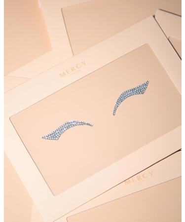 Buy MERCY LONDON Crystal Winged Eyeliner - Glam Face Gems & Jewels All-in-One Headpiece for Costumes | International Shipping - Buy Online on GoSupps.com