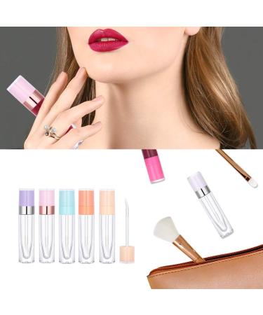 CAIYA 12Pcs Lip Gloss Tubes 6.4ml Empty Containers for DIY Lip Gloss - Pink Rose Gold | Refillable Lipstick Tubes with Rubber Stoppers - Buy Online on GoSupps.com