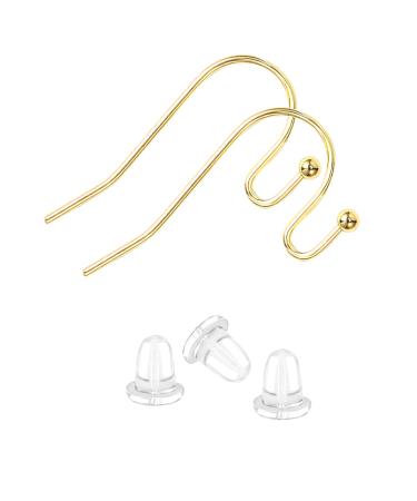 6 Pairs Earring Backs for Droopy Ears Earring Lifters Backs for Studs 18K  Gold Adjustable Hypoallergenic Earring Backs for Heavy Earring