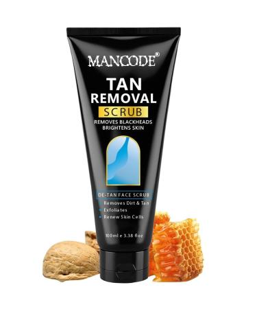 MA NCODE DeTan Scrub Tan Removes Blackheads | Brightens Skin | De-Tan Face Scrub | Exfoliates & Renews Skin Cells- 100ml