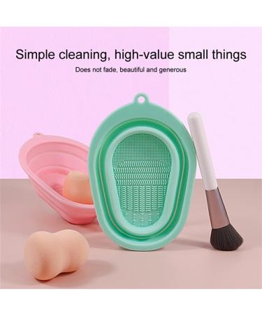 lmoikesz Makeup Brush Cleaning Mat Reusable Cosmetic Tools Washing Scrub Pad Portable Small Sponge Eyeliner Applicators Scrubber Gifts Pink - Buy Online on GoSupps.com