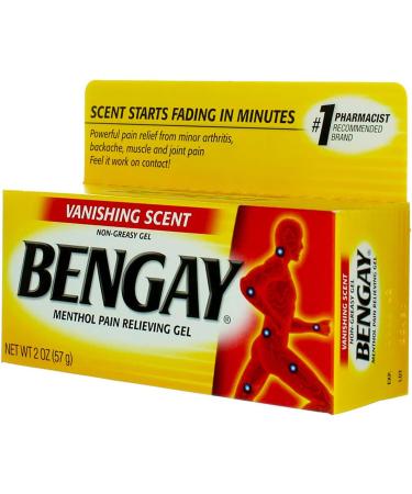Ben Gay Vanish Scent 2oz Gel - Non-Greasy Pain Reliever (Pack of 5) - Buy Online on GoSupps.com