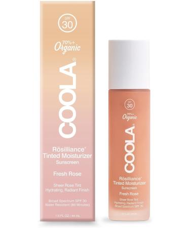 Coola Rosilliance SPF 30 BB+ Mineral Tinted Sunscreen 44ml - Sheer & Luminous Finish, 70% Organic, Dermatologist Tested - Fresh Rose - Buy Online on GoSupps.com