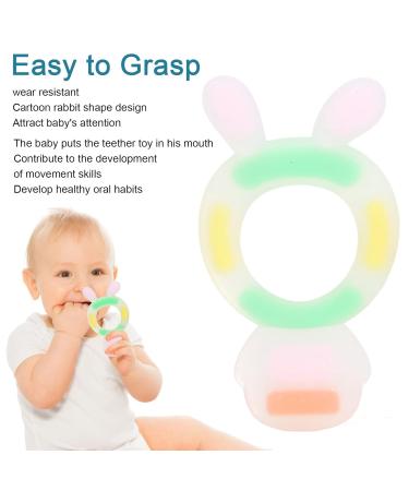 Baby Bite Ring for Newborns (0-6 Months) - Wear-Resistant Dishwasher-Safe Pink Anti-Finger Sailing Teether - Buy Online on GoSupps.com