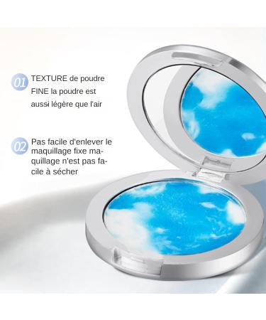  Esncddym Durable Waterproof Face Powder Matte Perfection Pressed Powder - Full Coverage Matte Finishing Powder | Compact Matte Face Powder Compact Powder for Face Setting Powder - Buy Online on GoSupps.com