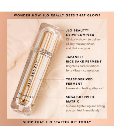 JLO BEAUTY That Day/Night Serum Duo - 1 Oz Glow Serum & 1 Oz Overnight Hustle AHA & BHA Resurfacer | Brightens, Exfoliates, Firms for Smooth Radiant Skin - Buy Online on GoSupps.com