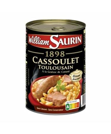 William Saurin Cassoulet Toulousain cooked in goose fat - Ready meal, 420g