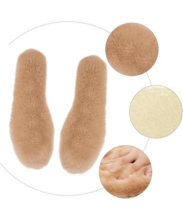FRCOLOR 3 Pairs Faux Rabbit Fur Insoles - Warm Comfortable Winter Insoles for Adults - Cold-Proof Shoe Accessories - Buy Online on GoSupps.com