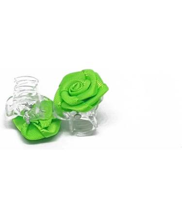 5 x Green Rose Hair Clips - Bridal Accessories - Elegant Hair Clips for Weddings - Buy Online on GoSupps.com