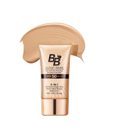 Golden Snail BB Cream Tinted day cream with 50+ light protection factor moisture face cream waterproof moisturizing concealer foundation longlasting natural coverage