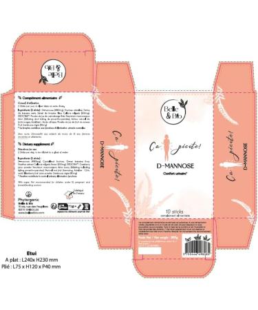 BELLE ET BIO - Stick D-mannose - Fabriqu en France - Confort urinaire- 10 sticks - Buy Online on GoSupps.com