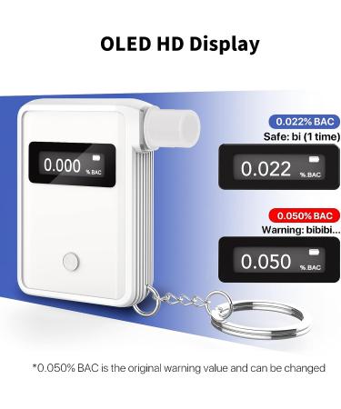 Ultra-Portable Personal Breathalyzer - Professional Grade Alcohol Tester with App - Buy Online on GoSupps.com