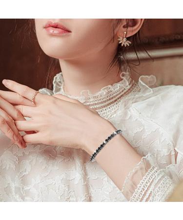 Magnetic Bracelet for Women Beauty Titanium Steel Magnetic Bracelets Bracelets Magnetic Women Tennis Bracelet (Black) - Buy Online on GoSupps.com
