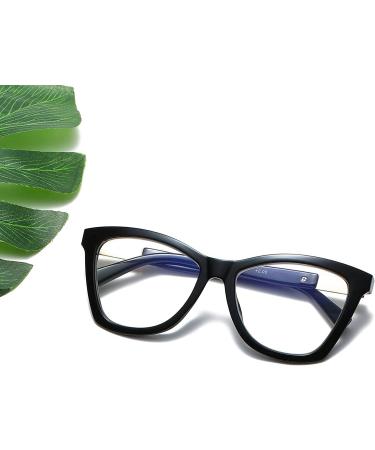 Bevi Anti-Eyestrain Blue Light Blocking Reading Glasses - Large Square Frame - Black (2.5x) - Buy Online on GoSupps.com