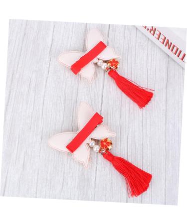 ibasenice 3 Pairs Girls Hairpin Hair Clips for Kids Bow Hair Clips Baby Nail File Electric Tassel Hairpin Chinese Dresses for Chinese Hair Accessory Chinese Balls Girl Barrettes Clip - Buy Online on GoSupps.com