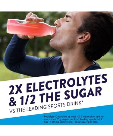 Pedialyte Strawberry Electrolyte Solution 1 Liter - Hydration Drink - Buy Online on GoSupps.com