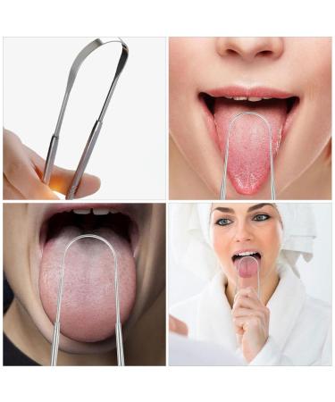 Buy SOLUSTRE 2pcs Dental Scraping Tool Set - Kids & Adults - Portable Stainless Steel Bad Breath Scraper & Spatula - Buy Online on GoSupps.com