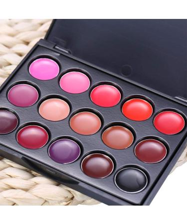 15 Colors Lip Gloss Palette - Professional Makeup Set & Personal Use | Camouflage Lipstick Case - Buy Online on GoSupps.com