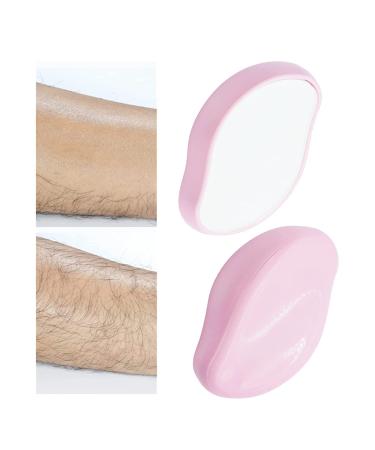 LeMall Painless Crystal Hair Eraser - Magic Hair Remover for Men & Women Hair Removal Epilators for Leg Arm Back Fast & Easy Crystal Hair Eraser (Pink)