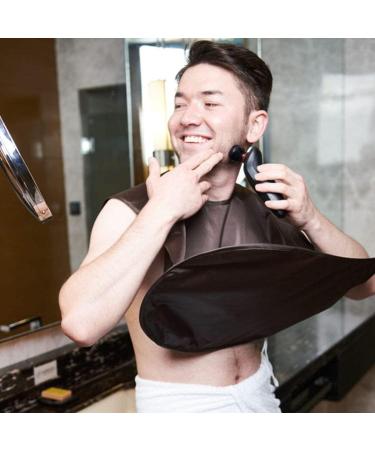 Lurrose Beard Apron Hair Catcher - Non-Stick Hair Cutting Cape for Men | Perfect Grooming Gift (Coffee) - Buy Online on GoSupps.com