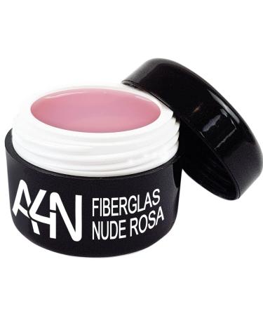 aktive4Nails fiberglass modeling gel with fiberglass strips extremely stable (NUDE PINK 50ml)